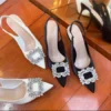 Giày Cao Gót Slingback Mũi Nhọn – Mã GIA520